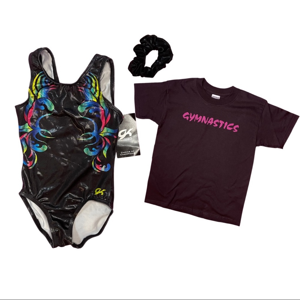 NWT GK gymnastics leotard sz child med